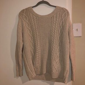 Urban Outfitters cream knit sweater
